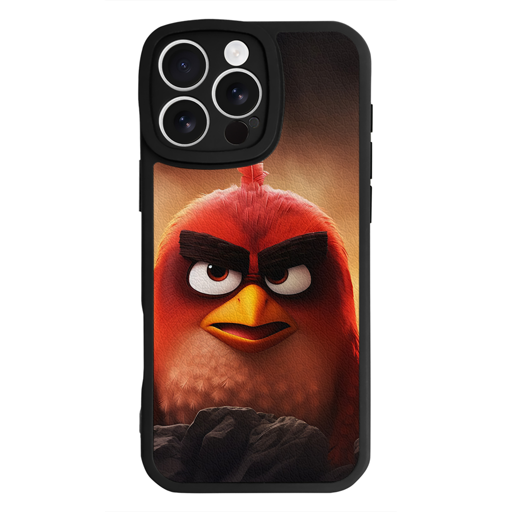（画像用） Angry Birds アングリーバード 【iPhone 16シリーズ対応】シリコンスマホケース（レザー調） 材質：シリコン